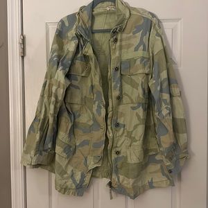 Free People camo jacket
